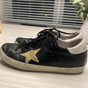 Golden Goose Black Super Stars